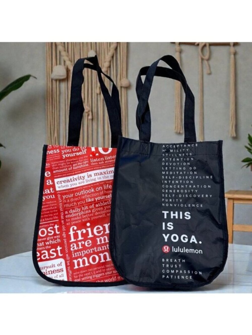 Lululemon Reusable Bag Bundle X2